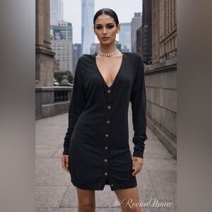 T by Alexander Wang Long Cardigan Sweater Dress – XS (Oversized Fit)